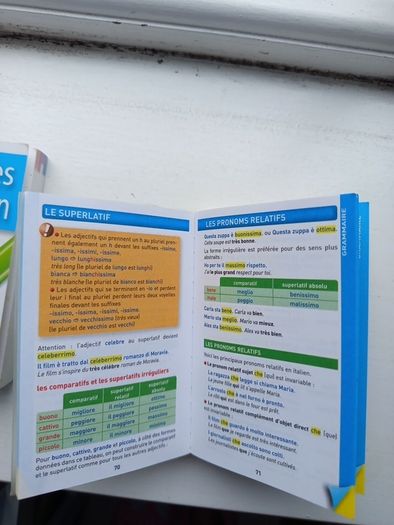 French Italian mini Grammar Verbs Basic Phrases Books