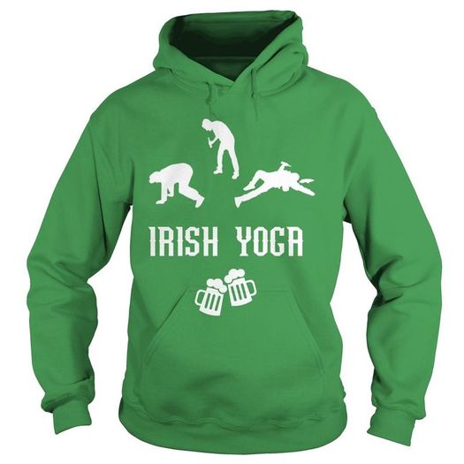 Irish joga funny hoodie for st patricks day parade
