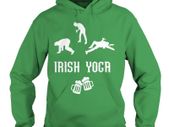 Irish joga funny hoodie for st patricks day parade