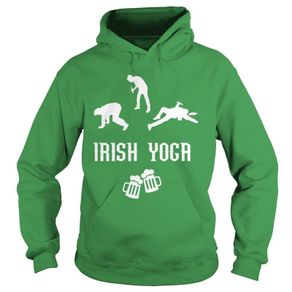 Irish joga funny hoodie for st patricks day parade