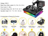 5 in 1 Heat Press Machine Sublimation T Shirt Heat Transfer Printer Muntifunctional For Mug/Latte Mug/Hat/Plate/Bottle
