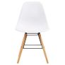 3 Piece Dining Set Plastic White Image 8