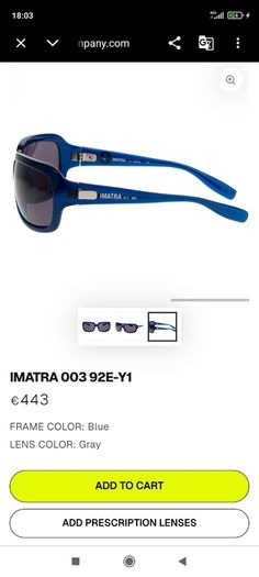 Designer unisex Italian sunglasses