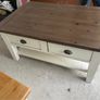 Distressed Wood Coffee Table Image 3