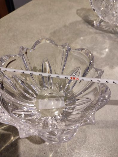 Mikasa Previn Cut Crystal Leaf Design Candy Dish/Bowl