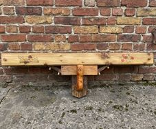 Rustic Reclaimed Wood Wildflower Stove Mantle