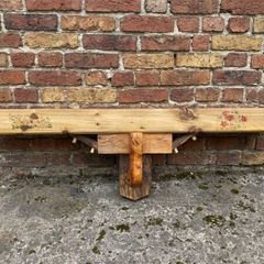 Rustic Reclaimed Wood Wildflower Stove Mantle