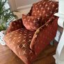 Armchair in Harlequin Issora Orange Material Image 6