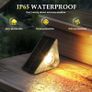 Solar Step Lights 6 Pack - Solar Fence Lights for Stair, Deck, Porch, Patio, Fence, Garden, Yard Image 6