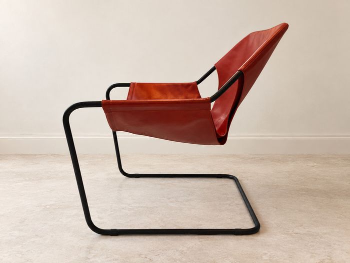Designer Armchair, Objekto Paulistano, Red Leather