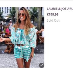 LAURIE & JOE Co-Ord Multi Coloured Shorts and Top - Rrp 250