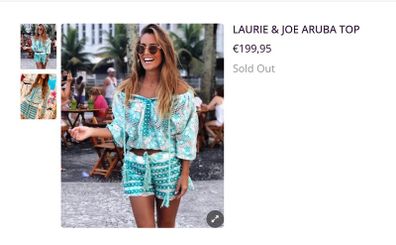 LAURIE & JOE Co-Ord Multi Coloured Shorts and Top - Rrp 250