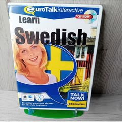 Euro Talk Now Interactive Learn Swedish Pc Cd Rom - Rare Retro Educational