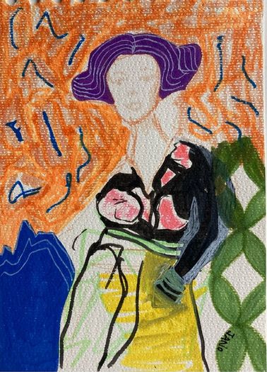 Original art Figurative artwork contemporary Irish Art abstract painting