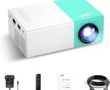 FREE SHIPPING Mini Projector for Cartoon, Kids Gift, Outdoor Movie Projector, LED Pico Video Projector for Home Theater Movie Projector with HDMI USB Interfaces