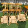 Wooden Table   6 chairs Image 3