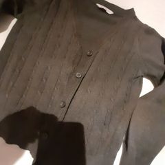 Grey uniform cardigan.Age 8