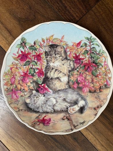 Plates cats at Play Anne Aggette
