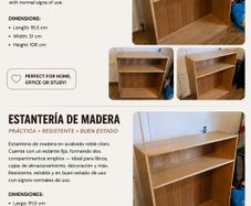 wooden bookcase