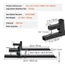 Pallet Forks, 907.2 kg Clamp on Pallet Forks, 109.2 cm Total Length Tractor Bucket Forks with Adjustable Stabilizer Bar, Heavy Duty Pallet Forks Image 5