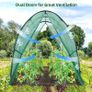 NEW SALE | Portable Tunnel Greenhouse Outdoor: Heavy Duty Walk in Green House with Mesh Windows Durable Plastic PE Cover for Outside, 1.8x1.8x2m, White Image 3