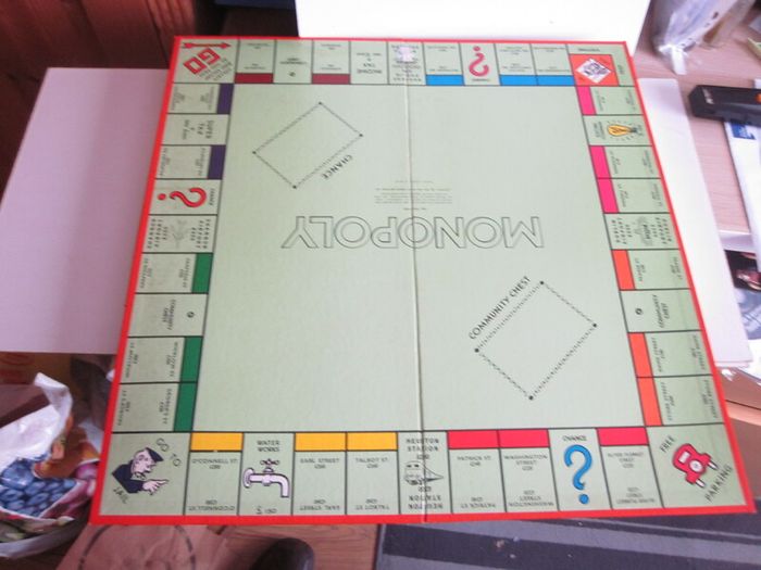 Vintage Monopoly Irish Edition Gameboard