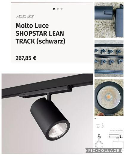 REDUCED HALF PRICE TO CLEAR! Molto Luce Shopstar Led Spotlights - Track Lighting System! Shops And Home Lighting