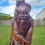 Large Chinese Antique Wooden Sculpture Image 4