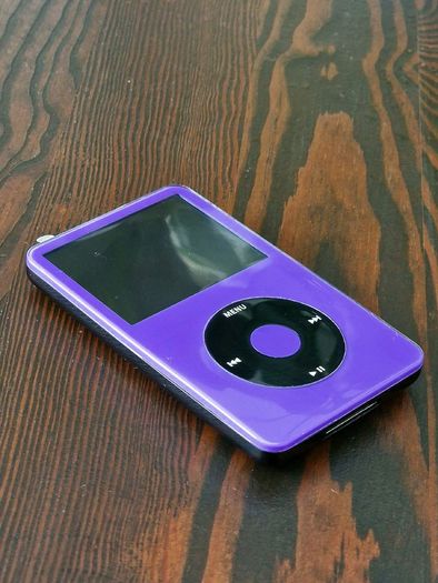 Apple iPod Classic 5.5 Gen Custom 256GB SD Purple 2000mAh