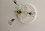 light with 3 or 5 bulbs brass and glass.