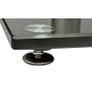Aluminum Speaker Stands Black Glass 2pcs Image 4