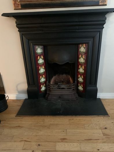 Victorian Antique Cast Iron Fireplace