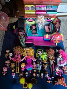 L.O.L. Doll Sets with Black Aeroplane and Accessories