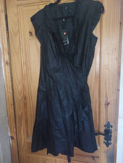 Tsega new 100% cotton black wrap dress (free post)