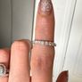 Natural diamond white gold Eternity Ring Image 5