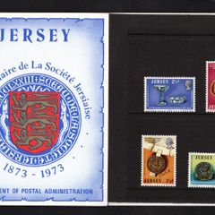 1973 Jersey centenary of La Societe Jersiaise Commemorative Stamps Presentation Pack