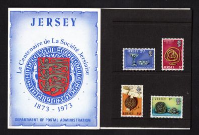 1973 Jersey centenary of La Societe Jersiaise Commemorative Stamps Presentation Pack