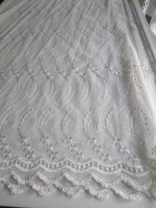 Beautiful Tulle Curtain with No Drill Extendable Curtain Pole /Cream White