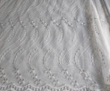 Beautiful Tulle Curtain with No Drill Extendable Curtain Pole /Cream White