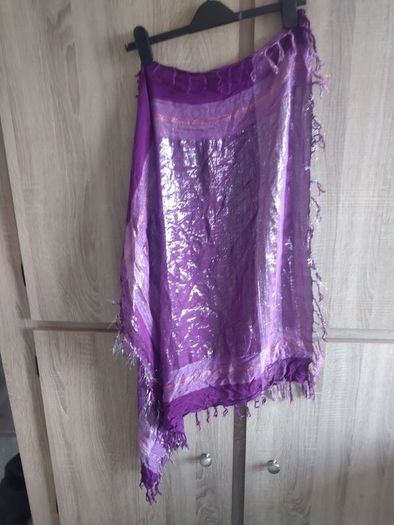 Purple silver scarf never worn