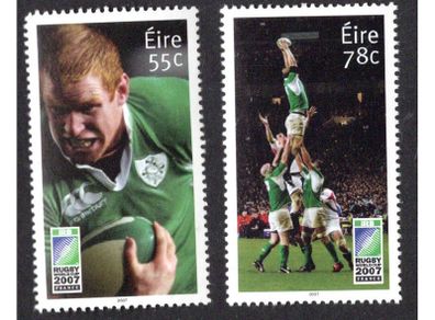 2007 Ireland Rugby World Cup Commemorative Stamps Mint Never Hinged (MNH)