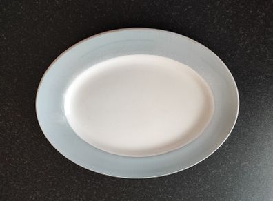 Blue and white platter