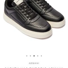 Emporio Armani leather trainers