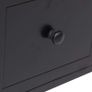 Side Cabinet with 6 Drawers Black 60x30x75 cm Paulownia Wood Image 5