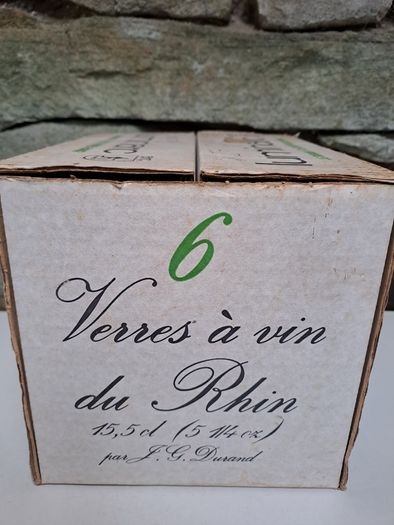 JG Durand wine glasses vintage