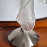 Vintage hand blown glass shade lamp. Image 4