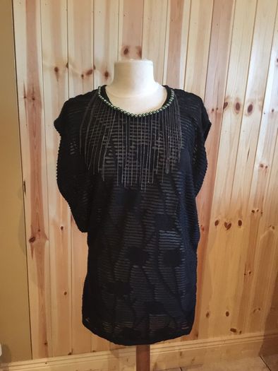 Unusual Black Patterned Dress