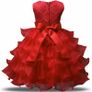 New Girls Wedding Bow Ball Gown Party Bridesmaid Formal Princess Dress size 3-4yrs Image 2