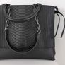 Stylish Black Large Capacity Faux Leather Handbag - BRAND NEW Image 5