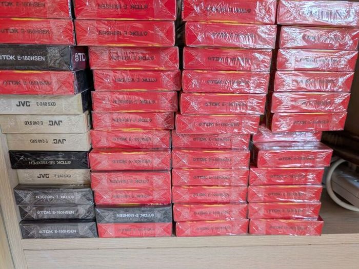 Blank VHS tapes